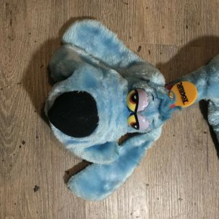 Vintage 1984 Dakin 20 " Plush Foofur Cartoon Dog Blue Stuffed Toy Phil Mendez