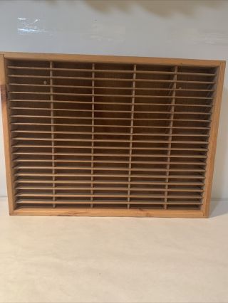 Napa Valley 100 Cassette Tape Storage Unit Wooden Box Wall Shelf Case Holder Vtg