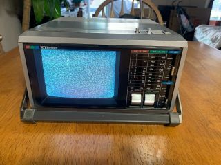 Vintage 1985 Emerson 5.  5 " Color Portable Tv With Am/fm Radio Model Pc5