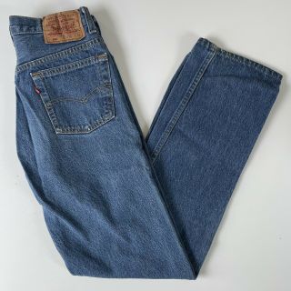 Vintage 90s Levi’s 501 Xx 0115 Denim Jeans Medium Blue Made In Usa Size 28x30