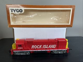 Tyco Ho Train Rock Island Line 4301 Diesel Engine W/box Model Railroad Rr