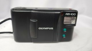 Vintage Olympus Am - 100 35mm Film Point And Shoot Camera