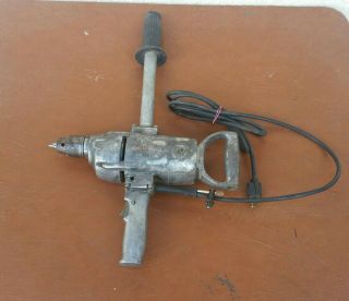 Vintage Rockwell 1/2 " Corded Drill Model 378 Industrial Heavy Duty 560 Rpm Usa