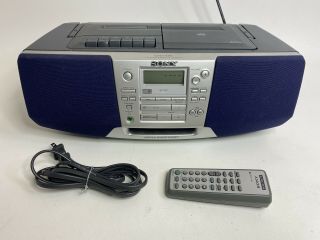 Vintage 1999 Sony Cfd - S38 Cd Radio Cassette Recorder Boombox W/ Remote