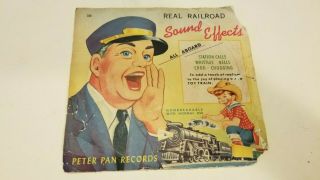 1953 Peter Pan Records American Flyer Real Railroad Sounds Record,  In Orig Pack