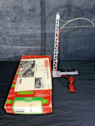 Lgb 6001 Catenary Pole With Feed Wire G Scale Box