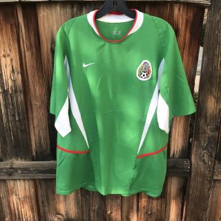 Vintage Mexico 2003 2004 Home Football Soccer Shirt Jersey Nike Camiseta