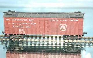 Ho Scale Vintage Model Of Wooden Freight Car,  National (bohemian) Brewing Co