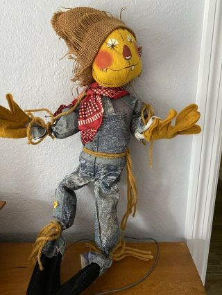 Vintage 1971 Annalee Mobilitee Scarecrow Doll 18” Thanksgiving Fall Decor
