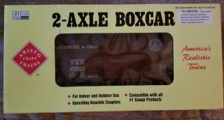 Aristo Craft Art - 40305 G Scale B & O 2 - Axle Boxcar