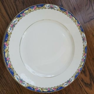 Vtg Homer Laughlin Dinner Plates Set Of 4 Usa Floral Model 9 1/2 " Victorian Rose