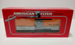 Gilbert American Flyer (6 - 48204) S Scale Tca Rio Grande Box Car (54777) Ln/box
