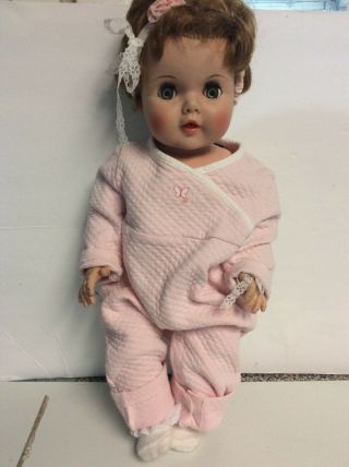 Vintage American Character 20” Toodles Baby Doll W/flirty Google Eyes
