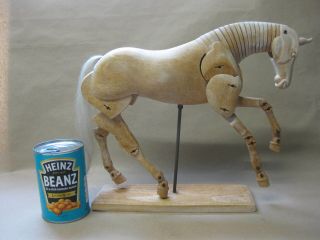 Vintage Artists Wooden Horse Mannequin Articulated / Adjustable / Anatomical