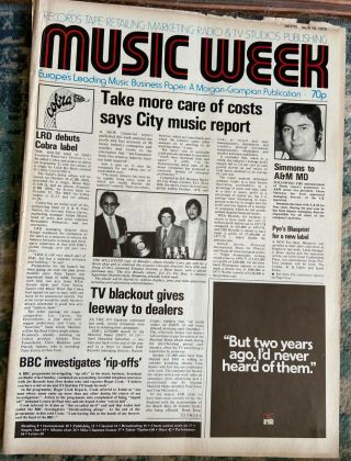 Vintage Music Week Mag Sept 15 1979 Kate Bush Hagar Sky Kraftwerk Judas Priest