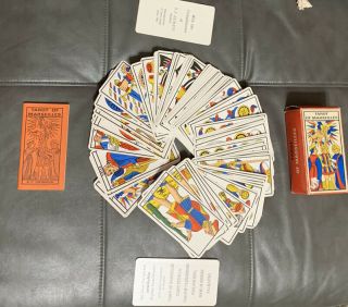 Tarot Of Marseilles By B.  P.  Grimaud 1963 Vintage (Made In France) Complete 2