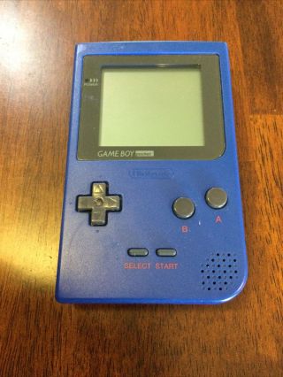 Vintage Nintendo Game Boy Pocket Model Mgb - 001 Blue Handheld