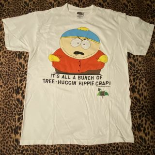 Vintage South Park “cartman/hippie Crap” T - Shirt From 1998.  Size: L.  Pre - Owned