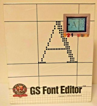 Vintage Beagle Bros Gs Font Editor Iigs System 1989 By Mark Simonsen