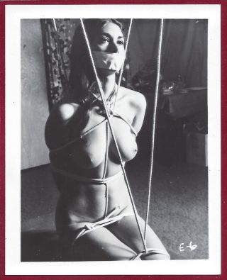 1960s Vintage Risque Photo Perfect Firm Body Perky Kidnapped Tied Up Pinup Poses