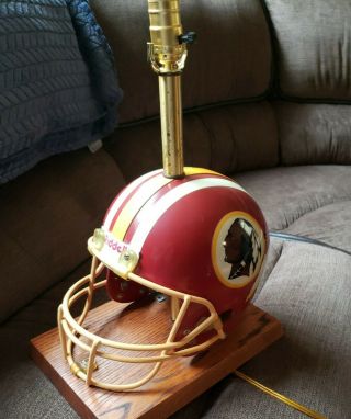 Vintage Riddell Washington Redskins Football Helmet Lamp Full Size