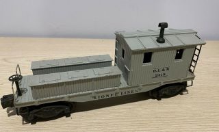 Lionel 2419 Dl&w 1946 - 47 Postwar Work Caboose With Coil Couplers