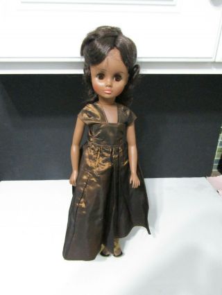 Vintage Madame Alexander Vinyl Doll Leslie African American Fashion Doll 17 "