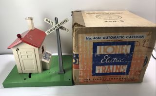 Lionel No.  45 Automatic Gateman Accessory In 45n 3 City Box From 1945