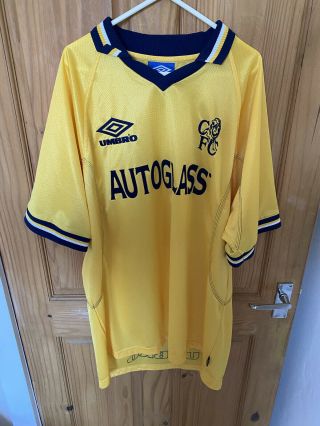 Vintage Chelsea Fc Umbro Away Shirt 1998,  99,  2000 Xl Lampard Zola Vialli Terry