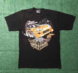 Vintage The Fast And The Furious T Shirt Movie Promo Street Treatment Glitter