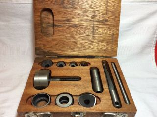 Vintage Lafayette Hd - 471 Chassis Punch Set By Santi Tool Industrial Complete