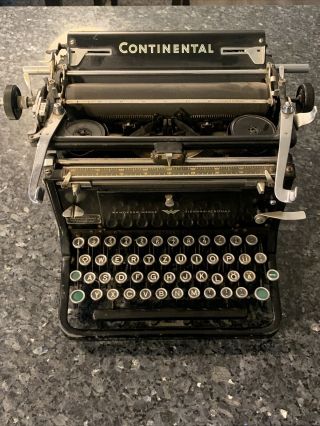 Vintage 1930’s Continental Wanderer - Werke Siegmar - Schonau Standard Typewriter