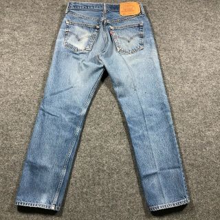 Distressed Vintage Levis 501xx Denim Blue Jeans Meas.  29x28 Button Fly 501 - 0000