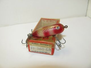 Heddon Tiny Torpedo Lure In Red Gold Flash In Correct Box