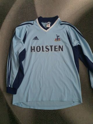 Tottenham Hotspur Men’s Adidas Vintage 2001 - 2002 Blue Away Football Shirt Size L