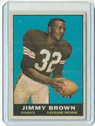 Jim Brown 1961 Topps Football Vintage Card 71 - Browns -
