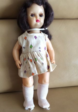 Vintage 10” Tiny Terri Lee In Tagged Dress