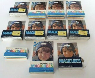 Vintage Sylvania Blue Dot Magicubes 12 Boxes 36 Cubes 132 Flashes Nos 91242 - 4