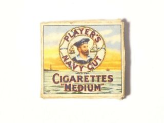 Vintage Doll ' s House Miniature Packet Box of Player ' s Navy Cut Cigarettes TINY 3