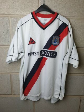 F65 Vintage Manchester City 2002 2003 Away Football Shirt Mens Uk Medium