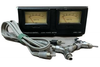 Vintage Realistic Apm - 100 Peak & Rms Audio Power Meter,  Analog,
