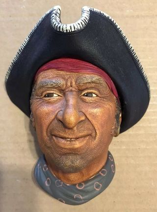 “captain Kid Privateer” Vintage Bossons Hand Painted Chalk Ware Rare