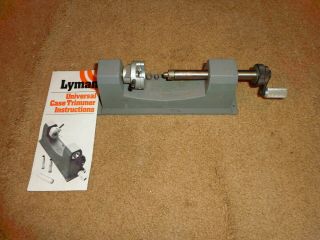 Vintage Lyman Universal Case Trimmer Pilots & Outside Neck Turning Attachment