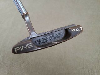 Vintage Ping Pal 2 Becu Beryllium Copper Blade Putter - Right Handed - 35.  5”