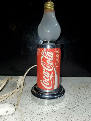 Vintage Coca Cola Can Electric Light / Unusual Bulb / Nightlight