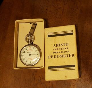 Vintage Aristo Pedometer - With Box - Made In Germany