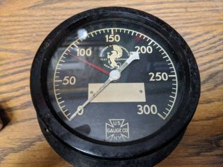 Vintage Instrument Pressure Gauge Us Navy Jacobson - U.  S Gauge Wwii Rare Usn Old