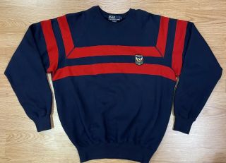 Vintage Ralph Lauren Polo Color Block Sweatshirt Mens M