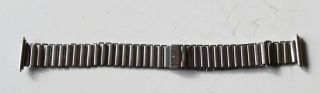 Vintage Wb Bamboo Military Steel Watch Strap Bracelet Band 17.  3 Mm