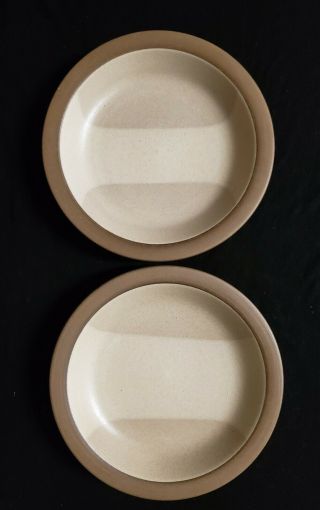 2 Vintage Heath Ceramics Birch Shallow Bowls Or Plates 7.  25 "